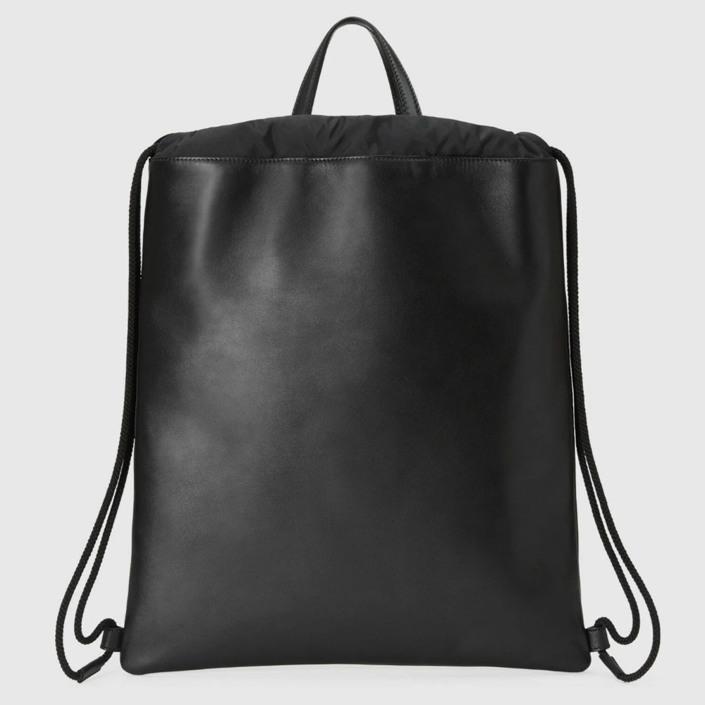 Gucci Black and Yellow Drawstring Backpack - Picture 3 of 9